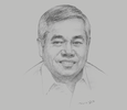 Sketch of Ramon M Lopez, Secretary of Trade and Industry
