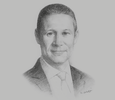Sketch of Badr Jafar, CEO, Crescent Enterprises
