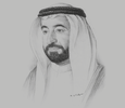 Sketch of Sheikh Sultan bin Muhammad Al Qasimi, Ruler of Sharjah and Member of the UAE’s Supreme Council
