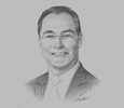 Sketch of  Charles Menkhorst, CEO, Gulftainer

