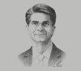 Sketch of Rahul Dhir, CEO, Tullow Oil
