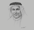 Sketch of Abdul Hakeem Mostafawi, CEO, HSBC Qatar
