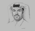 Sketch of Abdulla Mubarak Al Khalifa, Group CEO, Qatar National Bank (QNB)
