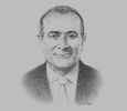 Sketch of Joseph Abraham, Group CEO, Commercial Bank of Qatar
