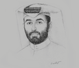 Sketch of Sheikh Nasser bin Abdulrahman Al Thani, Managing Director, Qetaifan Projects
