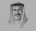 Sketch of Sheikh Khaled bin Abdullah Al Khalifa, Deputy Prime Minister and Minister of Infrastructure; Chairman, Mumtalakat
