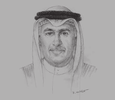 Sketch of Zayed bin Rashid Al Zayani, Minister of Industry and Commerce
