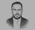 Sketch of Bassem Battisha, Country Chairman, Chevron Bahrain
