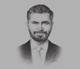 Sketch of  Mubeen Khadir, Head of Tax and Corporate Services, KPMG Bahrain
