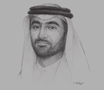 Sketch of Mohammed Ali Al Qaed, Chief Executive, Information & eGovernment Authority (iGA)
