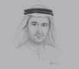 Sketch of Abdullah Rashed Al Abdooli, Managing Director, Al Marjan Island
