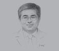 Sketch of Dr Myung-Whun Sung, CEO, Sheikh Khalifa Specialty Hospital (SKSH)
