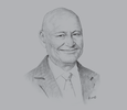 Sketch of Frank Kramer, CEO, Kramer Ausenco
