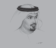 Sketch of Helal Saeed Almarri, Director-General, Department of Tourism and Commerce Marketing (DTCM)
