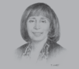 Sketch of Lina Shbeeb, Former Minister of Transport
