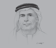Sketch of Mattar Al Tayer, Director-General and Chairman of the Board of Executive Directors, Roads and Transport Authority (RTA) 
