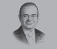 Sketch of Nemeh Sabbagh, CEO, Arab Bank
