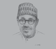 Sketch of President Muhammadu Buhari
