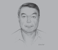 Sketch of Robert Howden, Managing Director, Express Freight Management
