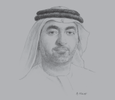 Sketch of Sheikh Ahmad bin Saqr Al Qasimi, Chairman, Ras Al Khaimah Free Trade Zone (RAK FTZ)
