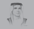 Sketch of Sheikh Saud bin Saqr Al Qasimi, Supreme Council Member and Ruler of Ras Al Khaimah
