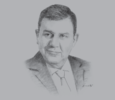 Sketch of Ziad Fariz, Governor, Central Bank of Jordan (CBJ)
