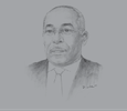 Sketch of Christophe Akagha-Mba, Minister of Mines, Industry and Tourism 
