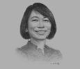 Sketch of Riza Mantaring, CEO, Sun Life