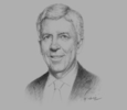 Sketch of Lord Powell, Chairman, Asia Task Force (ATF)