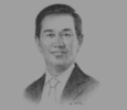 Sketch of William Kuan, President Director, Prudential Indonesia