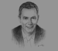 Sketch of Aidan Heavey, CEO, Tullow Oil