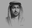 Sketch of Sheikh Ahmad Saqer Mohamed Al Qasemi, Chairman, Ras Al Khaimah Free Trade Zone (RAK FTZ)