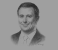 Sketch of Richard Solomons, Chief Executive, Intercontinental Hotels Group (IHG)