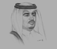 Sketch of Abdulla bin Khalid Al Qahtani, Minister of Health, and Secretary-General, Supreme Council of Health (SCH)