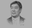 Sketch of Kittiratt Na Ranong, Deputy Prime Minister and Minister of Finance