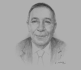 Sketch of Qutaibah Abu Qura, Former Minister of Energy and Mineral Resources
