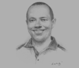 Sketch of Michael Kingston, General Manager, K. K. Kingston