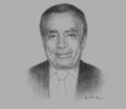 Sketch of Farouk El Okdah, Governor, Central Bank of Egypt (CBE)