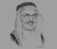 Sketch of Hussein A Al Athel, Secretary-General, Riyadh Chamber of Commerce and Industry
