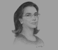 Sketch of Saïda Lamrani Karim, Vice-President, Groupe Safari