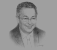 Sketch of Lahcen Haddad, Minister of Tourism