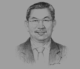 Sketch of Pehin Dato Abd Rahman Ibrahim, Minister of Finance II at the Prime Minister’s Office