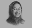 Sketch of Sukmawati Syukur, President Director, Monorail