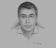 Sketch of David Cox, Managing Director, Steamships Trading Company