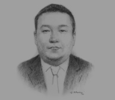 Sketch of T. Batzul, CEO, Mongol Daatgal