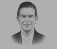 Sketch of Raúl Alemán, General Manager, Banco General