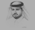 Sketch of Sheikh Bandar bin Mohamed bin Saud Al Thani, CEO, Qatar Credit Bureau (Qatar CB)