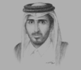 Sketch of Sheikh Jassim bin Abdulaziz Al Thani, Minister of Business & Trade