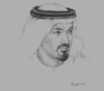 Sketch of Helal Saeed Al Marri, Director-General, Department of Tourism and Commerce Marketing (DTCM), and CEO, Dubai World Trade Centre