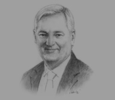 Sketch of Peter Voser, Global CEO, Shell